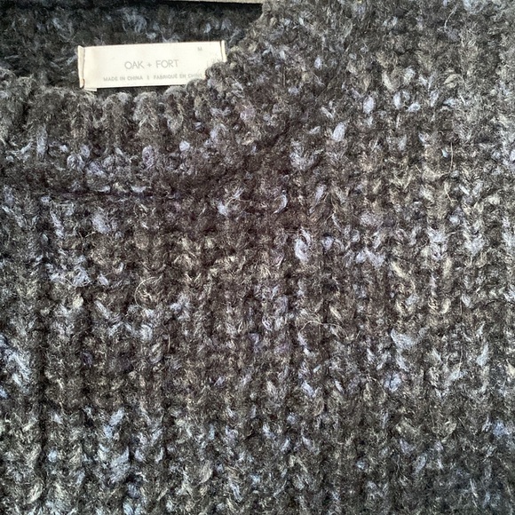 Oak and Fort cozy blue/black melange knit - size M - Picture 3 of 5